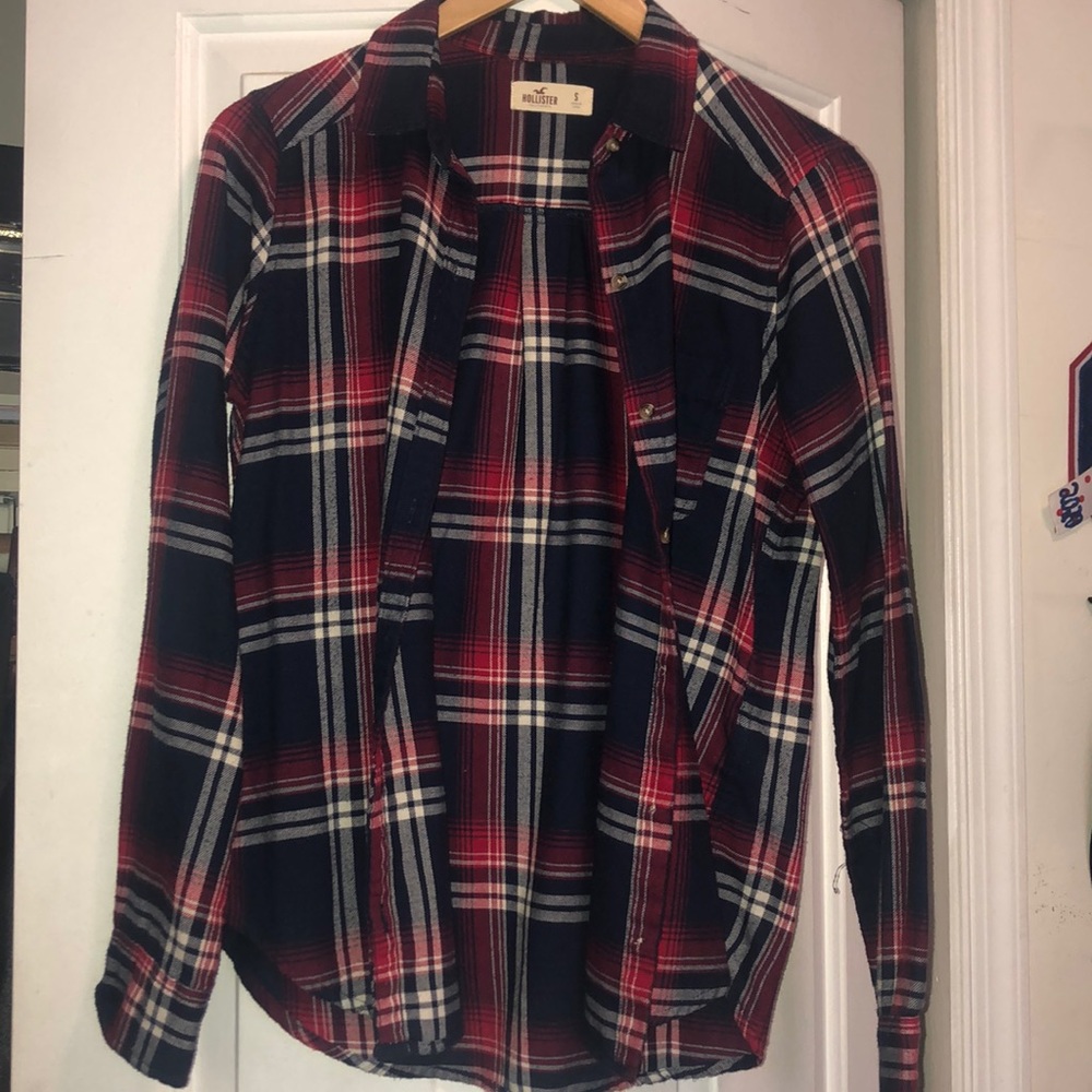 Hollister plaid button down